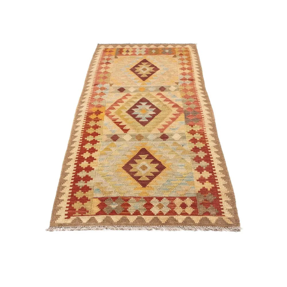 Løper Kelimteppe - Orientalsk - 198 x 75 cm - beige