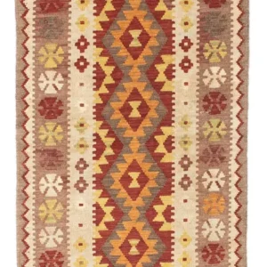Løper Kelimteppe - Orientalsk - 198 x 78 cm - beige