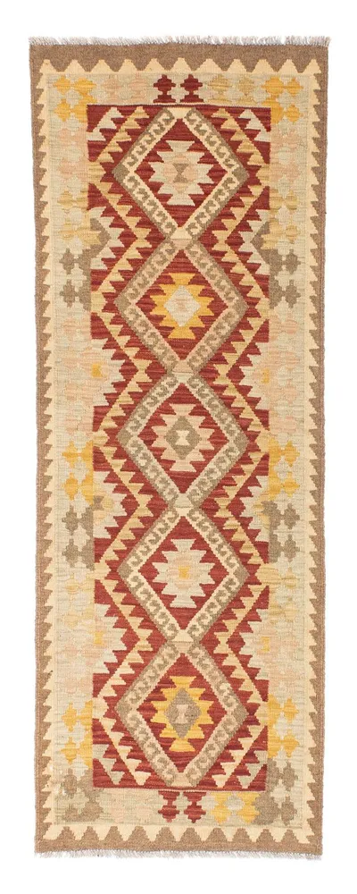 Løper Kelimteppe - Orientalsk - 198 x 73 cm - beige