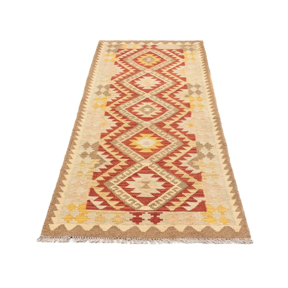Løper Kelimteppe - Orientalsk - 198 x 73 cm - beige