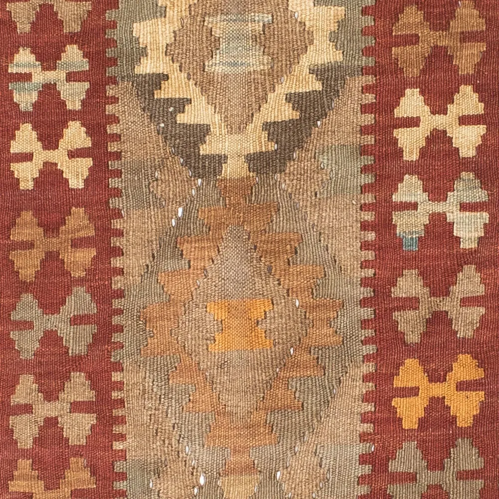 Løper Kelimteppe - Orientalsk - 198 x 81 cm - lysebrun