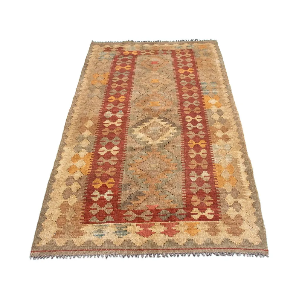 Løper Kelimteppe - Orientalsk - 198 x 81 cm - lysebrun