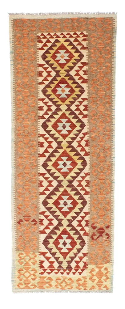 Løper Kelimteppe - Orientalsk - 199 x 77 cm - beige