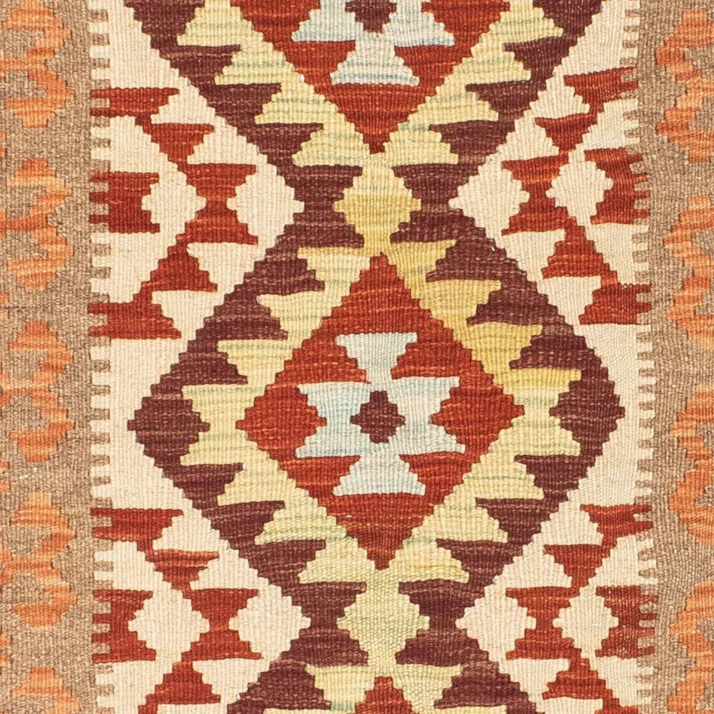 Løper Kelimteppe - Orientalsk - 199 x 77 cm - beige