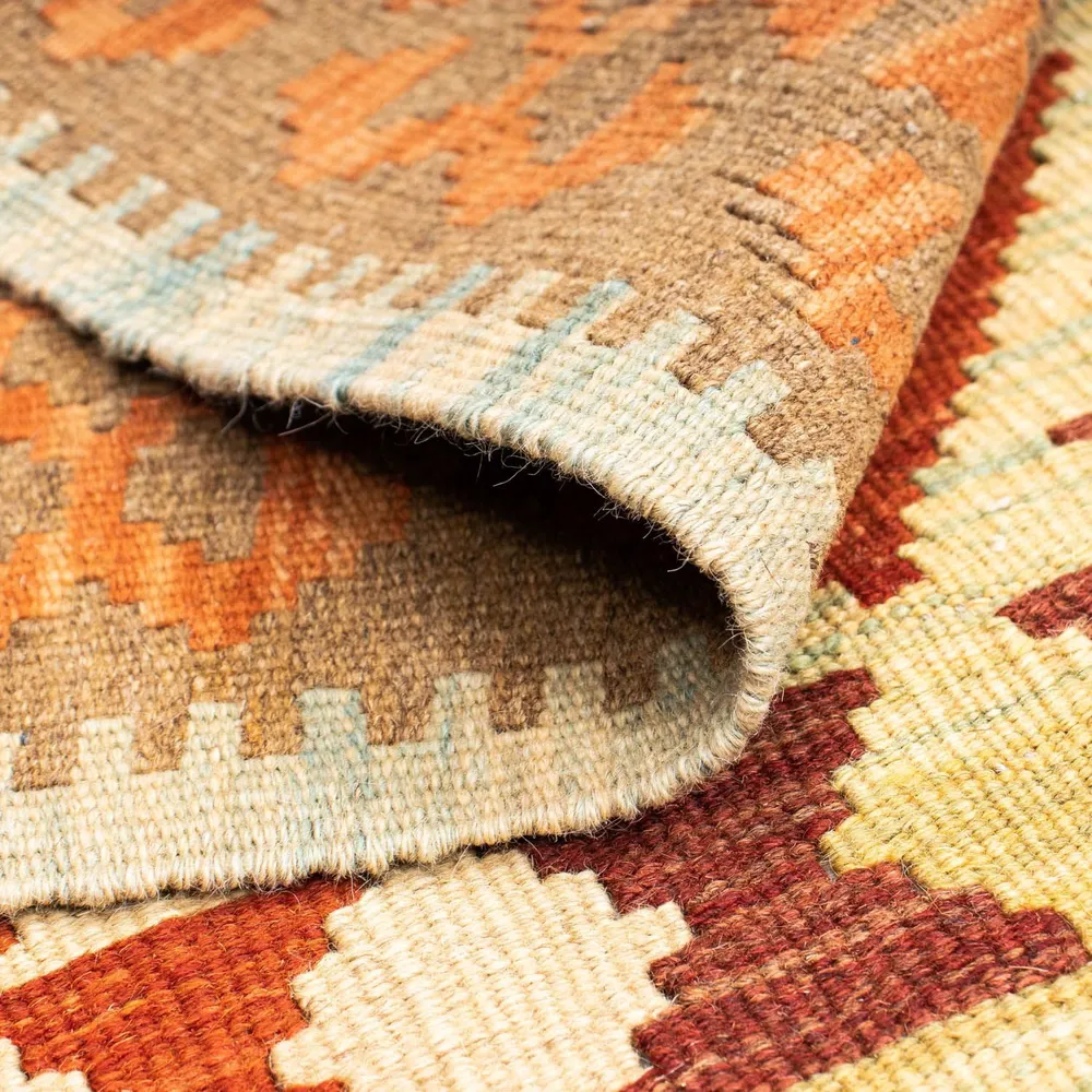 Løper Kelimteppe - Orientalsk - 199 x 77 cm - beige