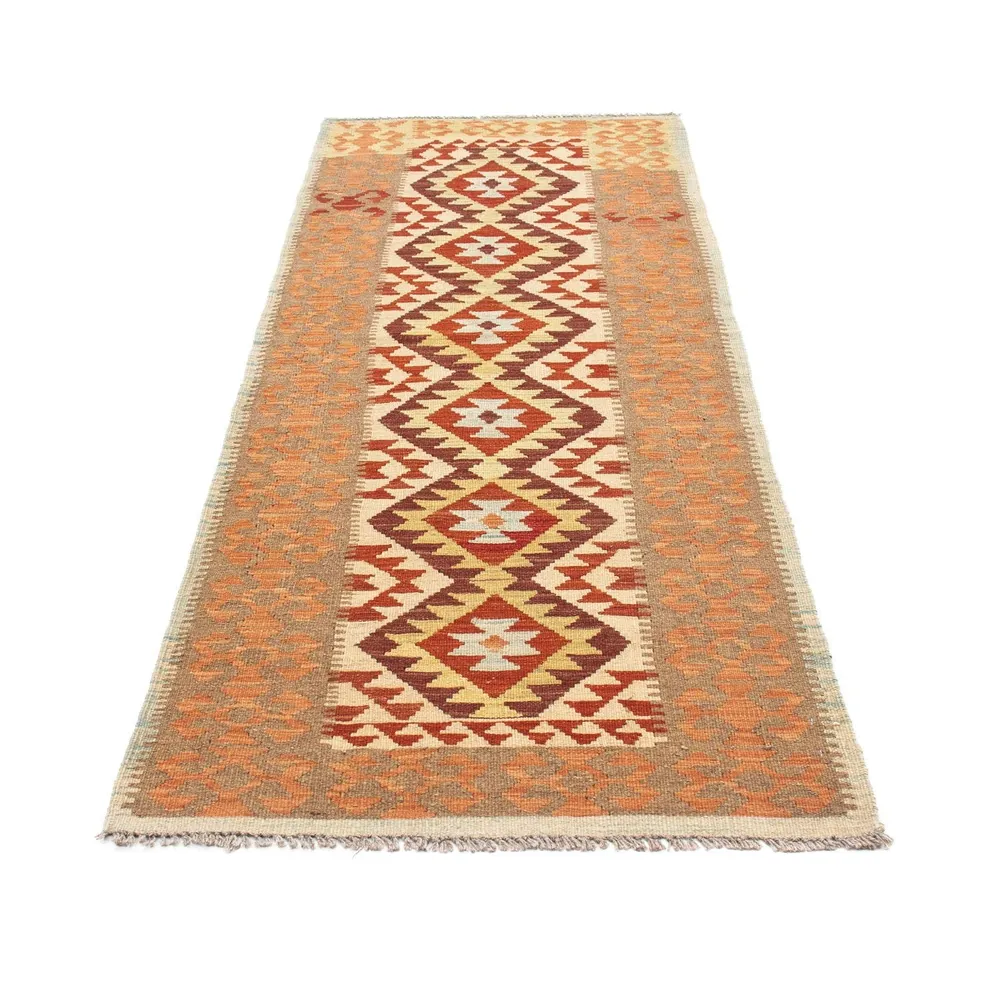 Løper Kelimteppe - Orientalsk - 199 x 77 cm - beige