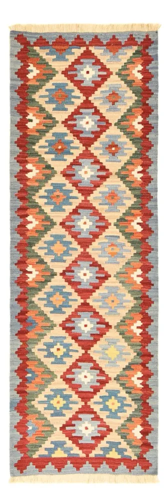 Løper Kelimteppe - Orientalsk - 199 x 68 cm - flerfarget