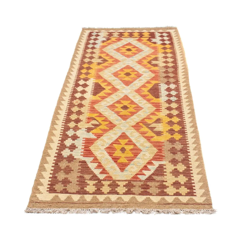 Løper Kelimteppe - Orientalsk - 200 x 70 cm - beige