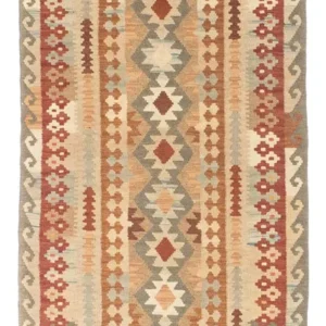 Løper Kelimteppe - Orientalsk - 200 x 78 cm - beige