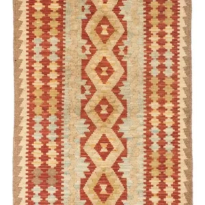 Løper Kelimteppe - Orientalsk - 200 x 85 cm - beige