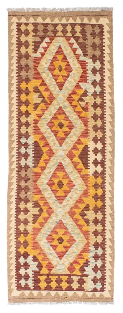 Løper Kelimteppe - Orientalsk - 200 x 70 cm - beige