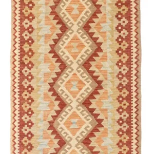 Løper Kelimteppe - Orientalsk - 200 x 75 cm - beige