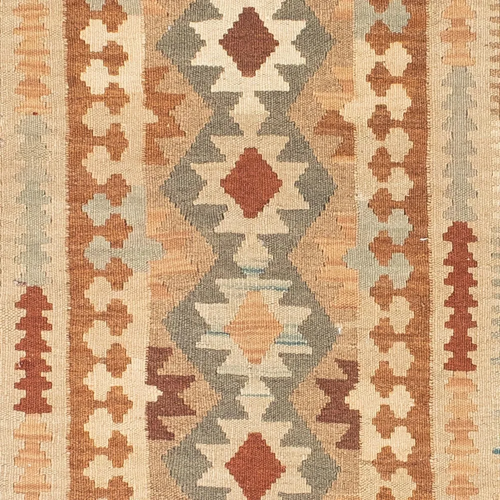 Løper Kelimteppe - Orientalsk - 200 x 78 cm - beige