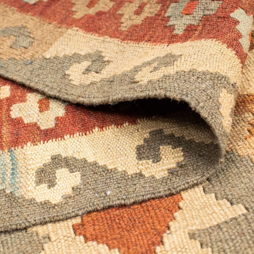 Løper Kelimteppe - Orientalsk - 200 x 78 cm - beige
