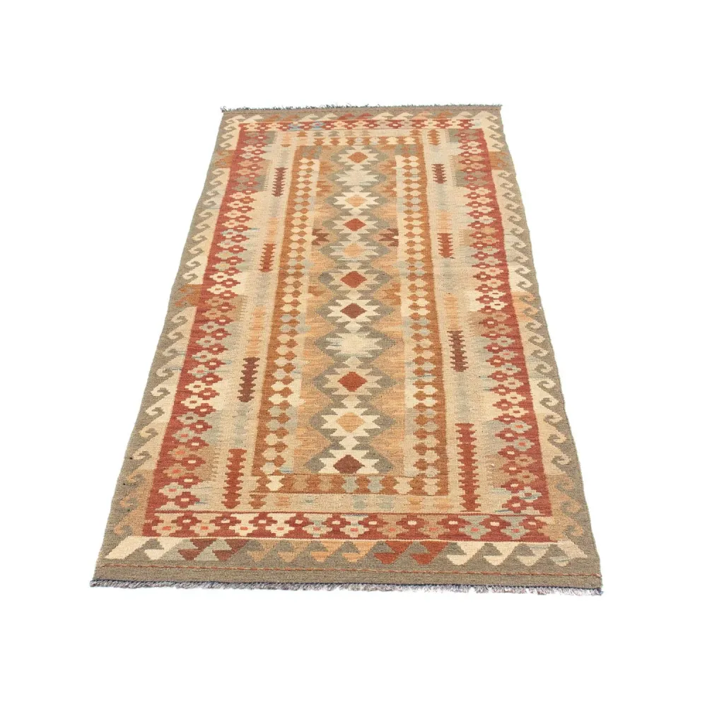 Løper Kelimteppe - Orientalsk - 200 x 78 cm - beige
