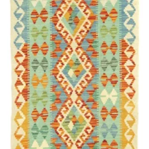 Løper Kelimteppe - Orientalsk - 200 x 68 cm - farget