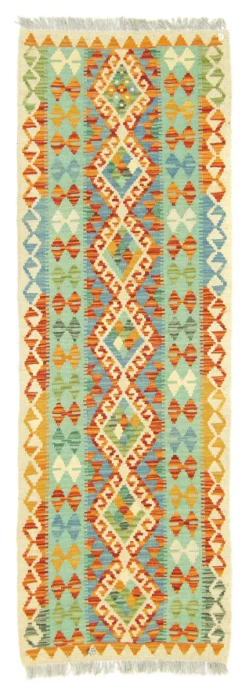 Løper Kelimteppe - Orientalsk - 200 x 68 cm - farget