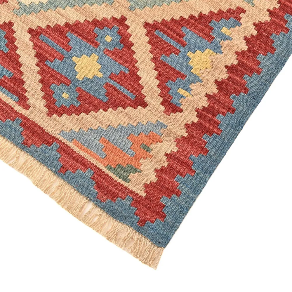 Løper Kelimteppe - Orientalsk - 200 x 63 cm - flerfarget