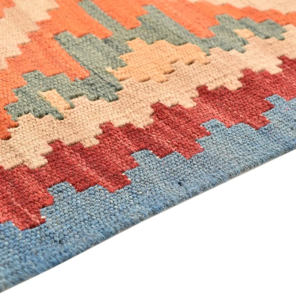 Løper Kelimteppe - Orientalsk - 200 x 63 cm - flerfarget