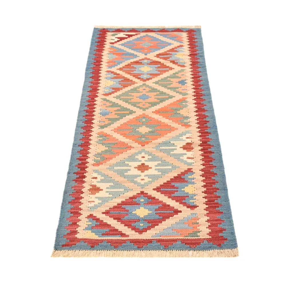 Løper Kelimteppe - Orientalsk - 200 x 63 cm - flerfarget