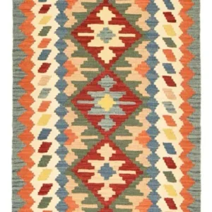 Løper Kelimteppe - Orientalsk - 200 x 80 cm - flerfarget