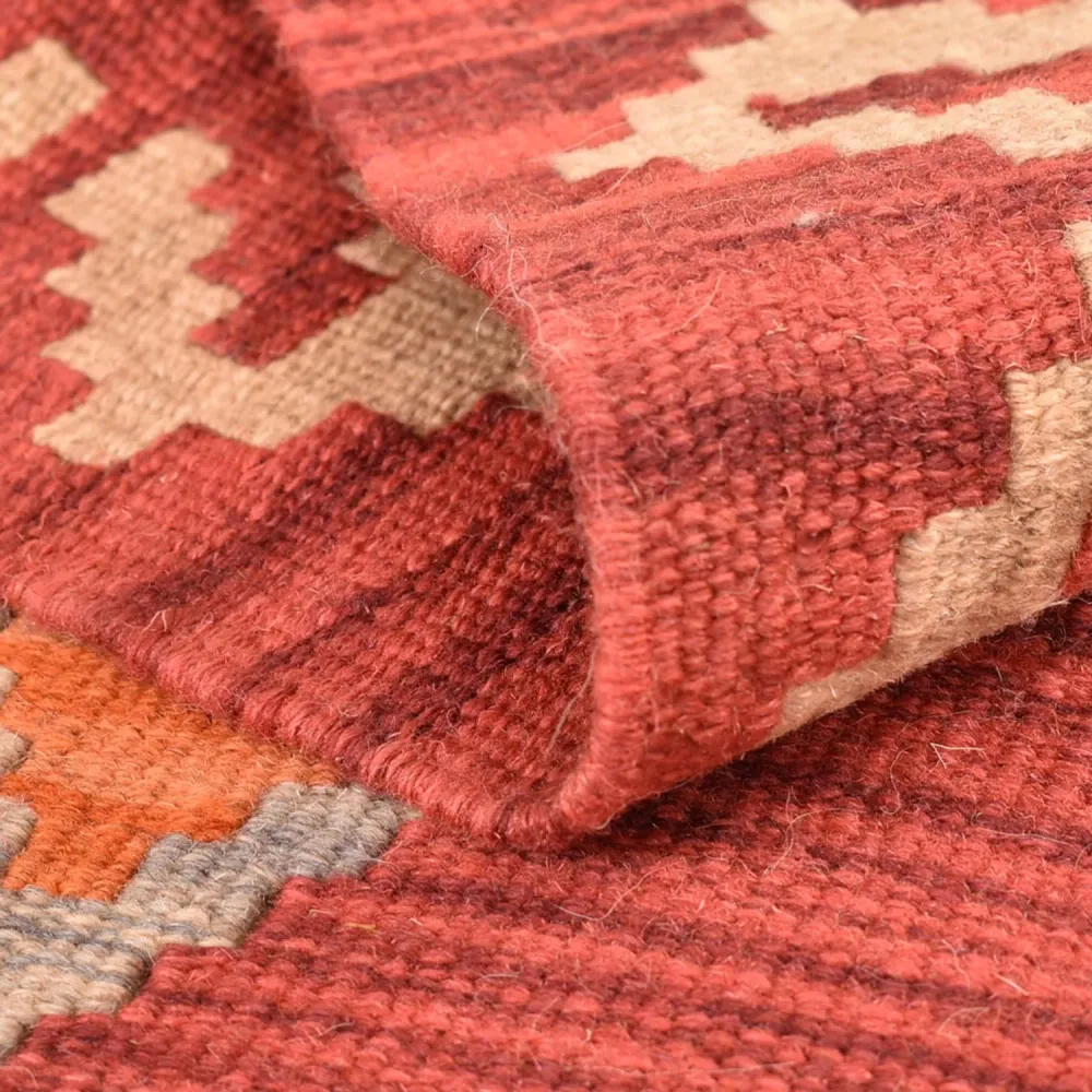Løper Kelimteppe - Orientalsk - 200 x 86 cm - flerfarget