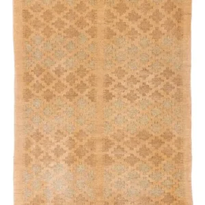 Løper Kelimteppe - Orientalsk - 200 x 84 cm - lysebrun