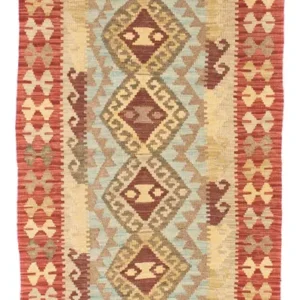 Løper Kelimteppe - Orientalsk - 201 x 73 cm - rød