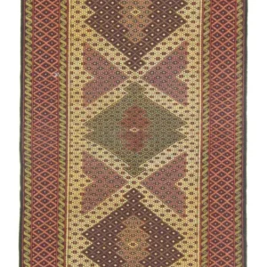 Løper Kelimteppe - Orientalsk - 201 x 82 cm - beige