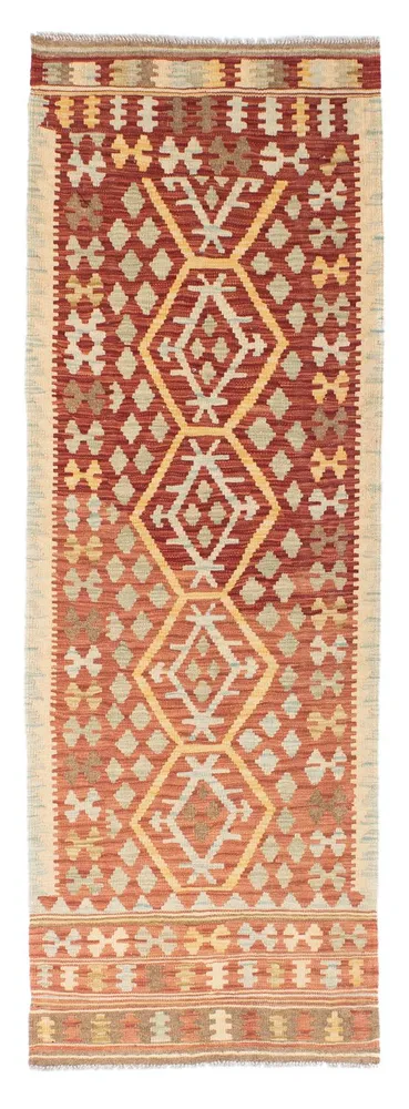 Løper Kelimteppe - Orientalsk - 202 x 74 cm - rød