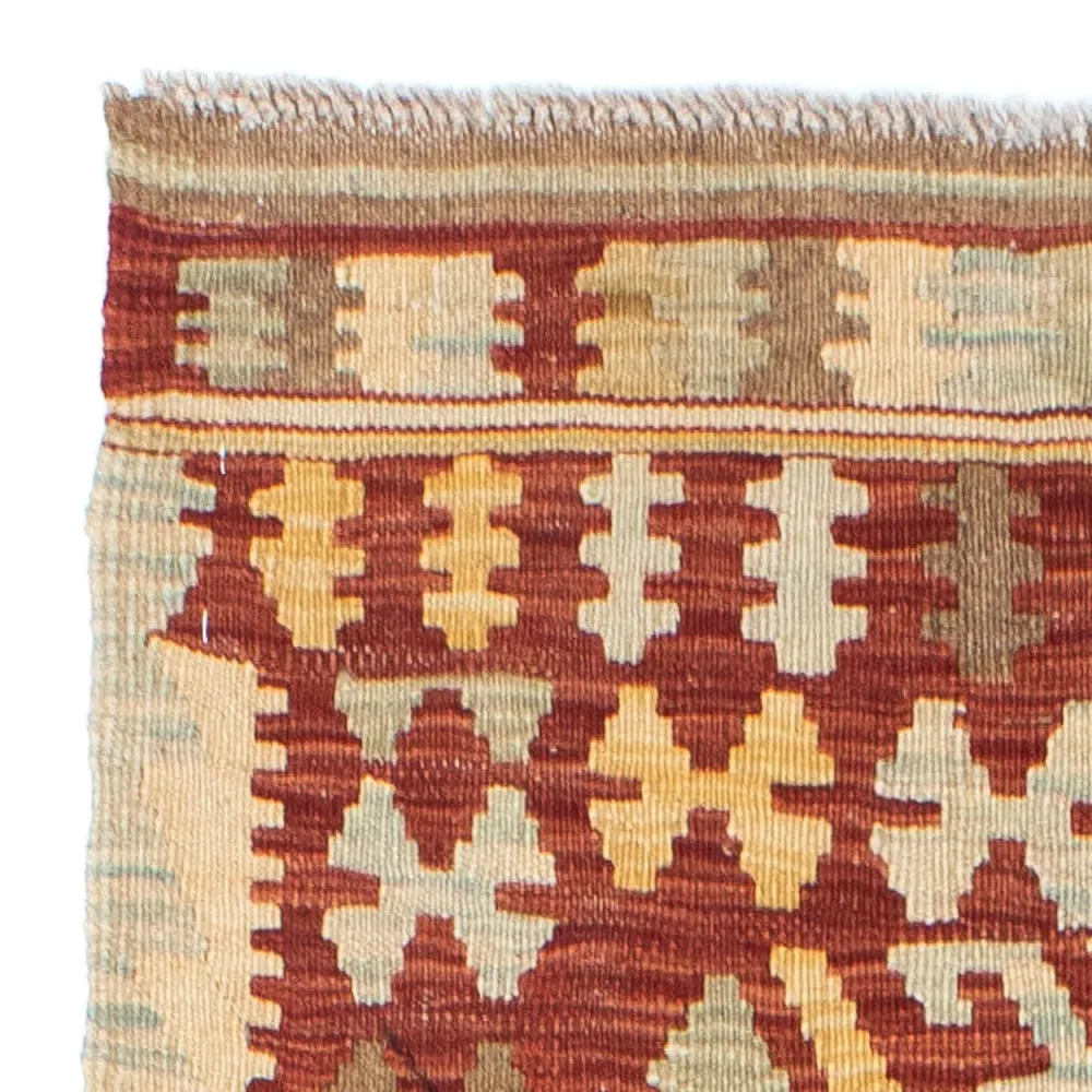 Løper Kelimteppe - Orientalsk - 202 x 74 cm - rød