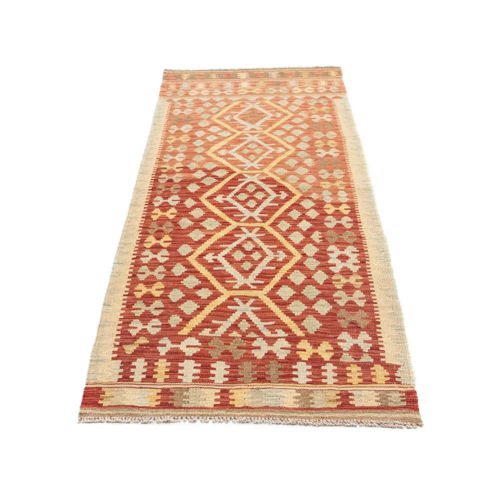 Løper Kelimteppe - Orientalsk - 202 x 74 cm - rød