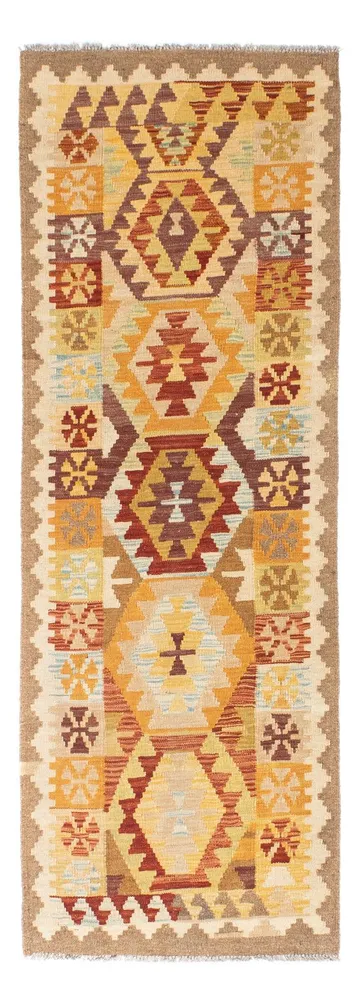 Løper Kelimteppe - Orientalsk - 202 x 75 cm - beige