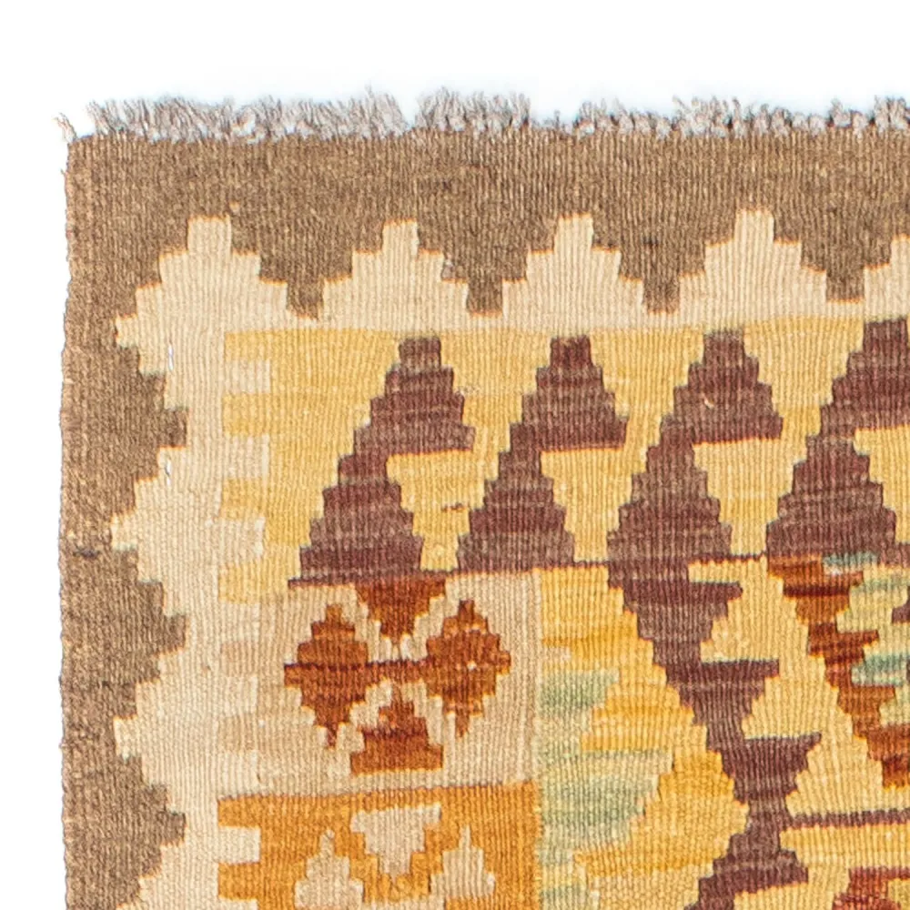 Løper Kelimteppe - Orientalsk - 202 x 75 cm - beige