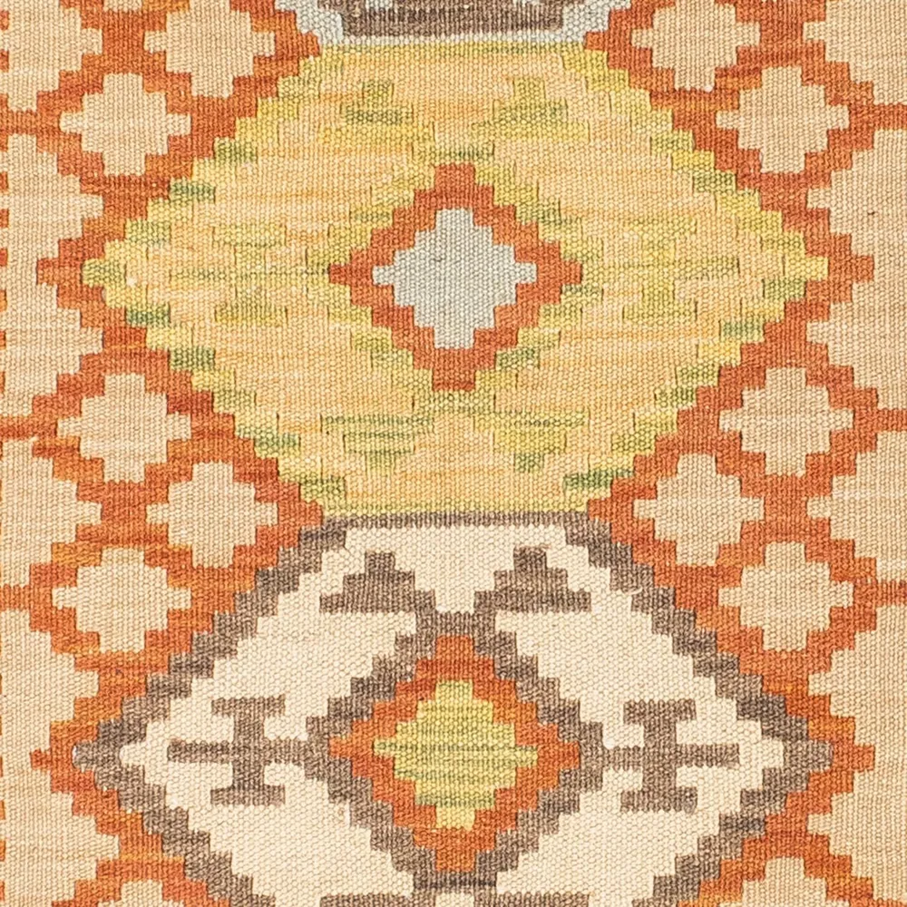 Løper Kelimteppe - Orientalsk - 202 x 76 cm - beige