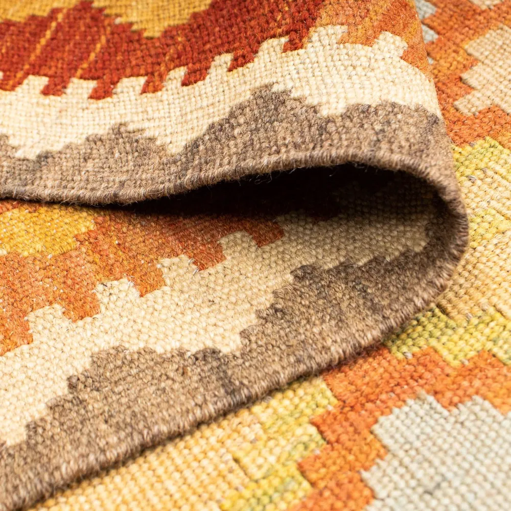 Løper Kelimteppe - Orientalsk - 202 x 76 cm - beige