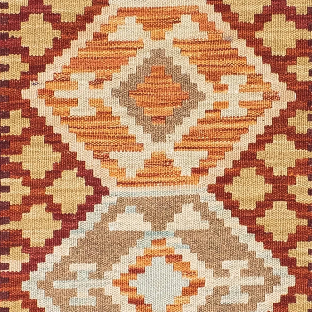 Løper Kelimteppe - Orientalsk - 202 x 73 cm - beige