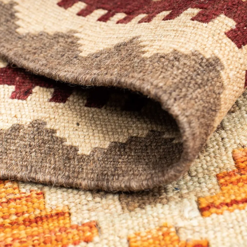 Løper Kelimteppe - Orientalsk - 202 x 73 cm - beige