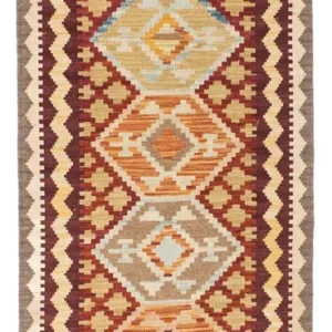 Løper Kelimteppe - Orientalsk - 202 x 73 cm - beige