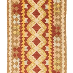 Løper Kelimteppe - Orientalsk - 202 x 70 cm - beige