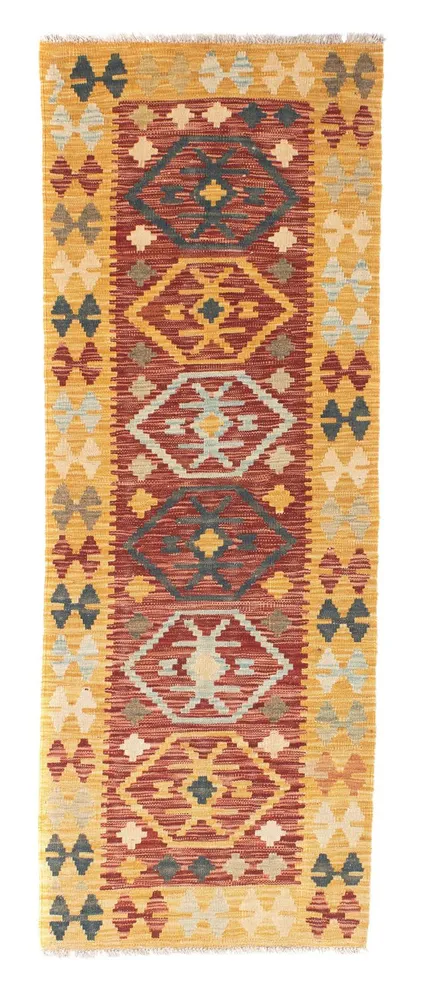 Løper Kelimteppe - Orientalsk - 202 x 72 cm - flerfarget