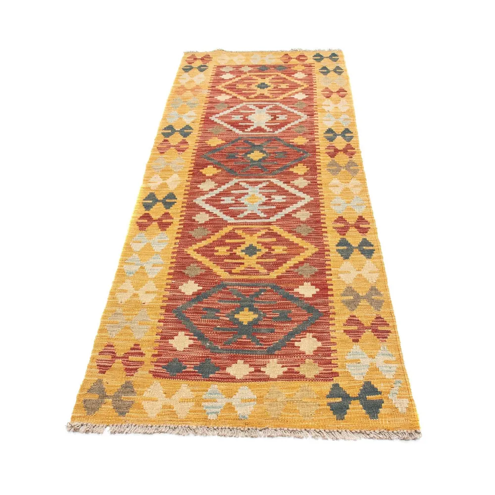 Løper Kelimteppe - Orientalsk - 202 x 72 cm - flerfarget
