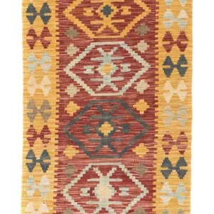 Løper Kelimteppe - Orientalsk - 202 x 72 cm - flerfarget