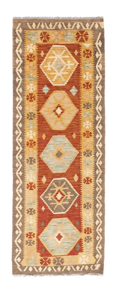 Løper Kelimteppe - Orientalsk - 203 x 70 cm - beige