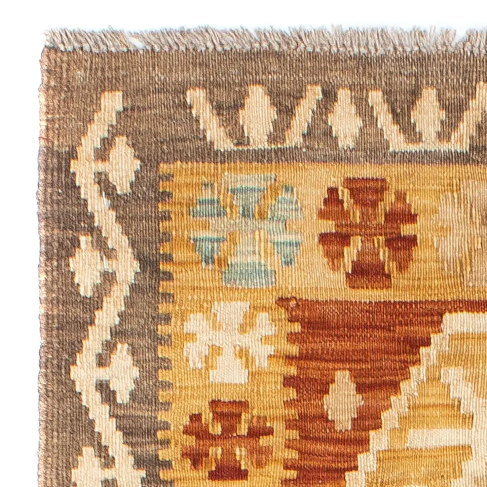 Løper Kelimteppe - Orientalsk - 203 x 70 cm - beige