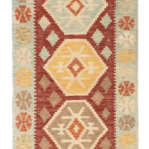 Løper Kelimteppe - Orientalsk - 203 x 70 cm - beige