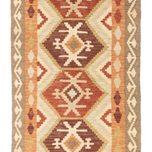 Løper Kelimteppe - Orientalsk - 203 x 73 cm - beige