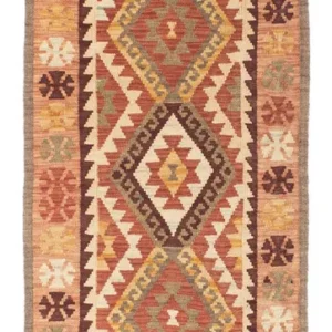 Løper Kelimteppe - Orientalsk - 204 x 71 cm - beige
