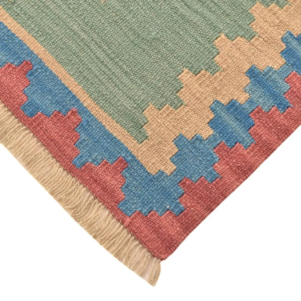 Løper Kelimteppe - Orientalsk - 204 x 84 cm - flerfarget