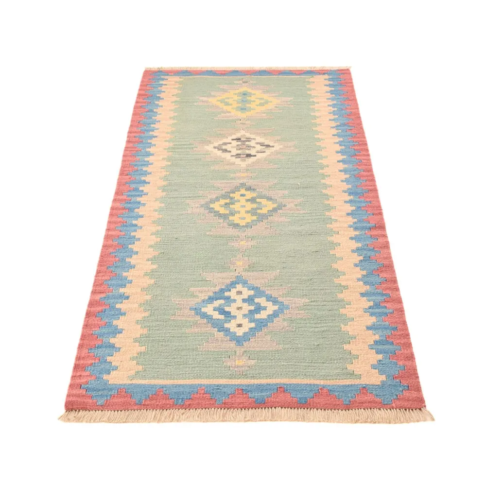 Løper Kelimteppe - Orientalsk - 204 x 84 cm - flerfarget